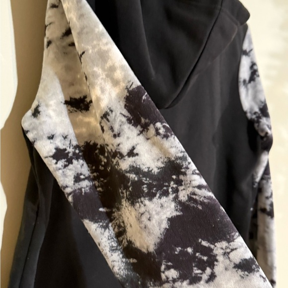 Black and Gray Hoodie with Vibes Print from Ardene - Picture 7 of 12